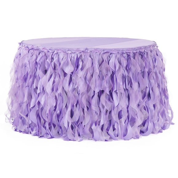 Other - Curly Willow 14ft Table Skirt - Victorian Lilac/Wisteria